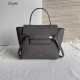 Celine Nano Belt Bag In Grey Grained Calfskin High