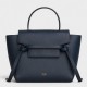 Celine Nano Belt Bag In Navy Blue Grained Calfskin High