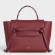 Celine Micro Belt Bag In Light Burgundy Grained Calfskin High