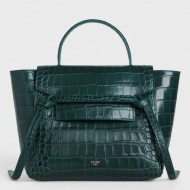 Celine Micro Belt Bag In Amazone Crocodile Embossed Calfskin High