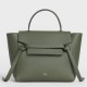 Celine Mini Belt Bag In Khaki Grained Calfskin High