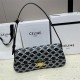 CELINE LOLA BAG MEDIUM IN TRIOMPHE CANVAS AND CALFSKIN High