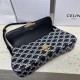 CELINE LOLA BAG MEDIUM IN TRIOMPHE CANVAS AND CALFSKIN High