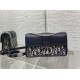 30 MONTAIGNE EAST-WEST BAG WITH CHAIN Dior Oblique Jacquard Blue High