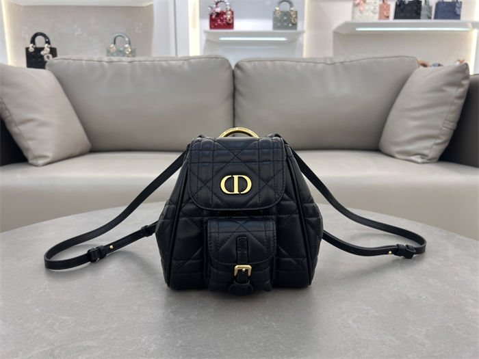 Dior CARO BACKPACK SMALL Macrocannage Lambskin High