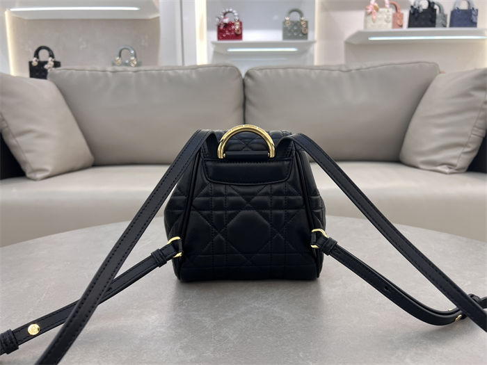 Dior CARO BACKPACK SMALL Macrocannage Lambskin High