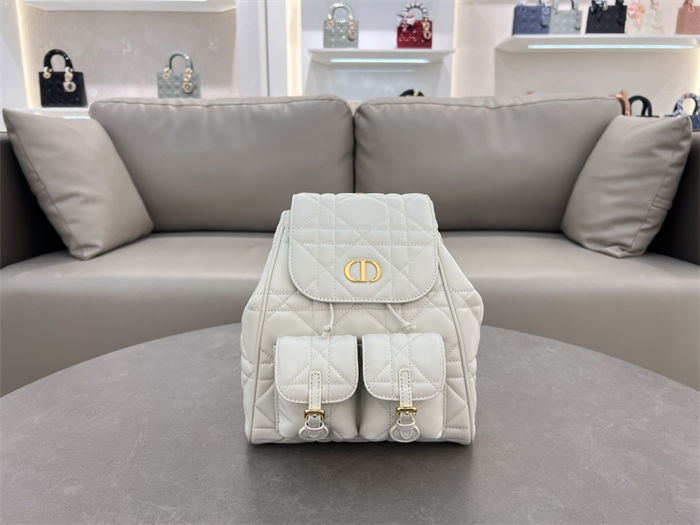 Dior CARO BACKPACK MEDIUM Macrocannage Lambskin High