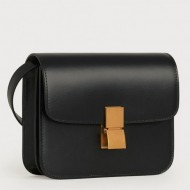 Celine Teen Classic Box Bag In Black Box Calfskin High