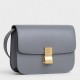 Celine Medium Classic Box Bag In Grey Liege Calfskin High