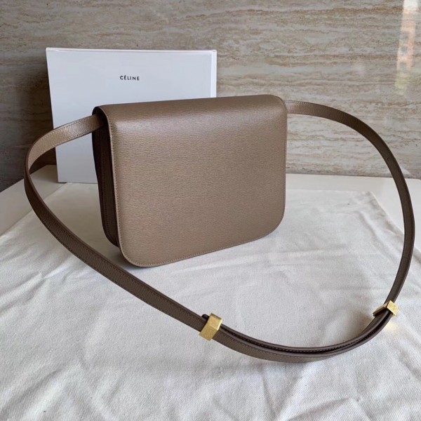 Celine Medium Classic Box Bag In Glazed Nut Liege Calfskin High