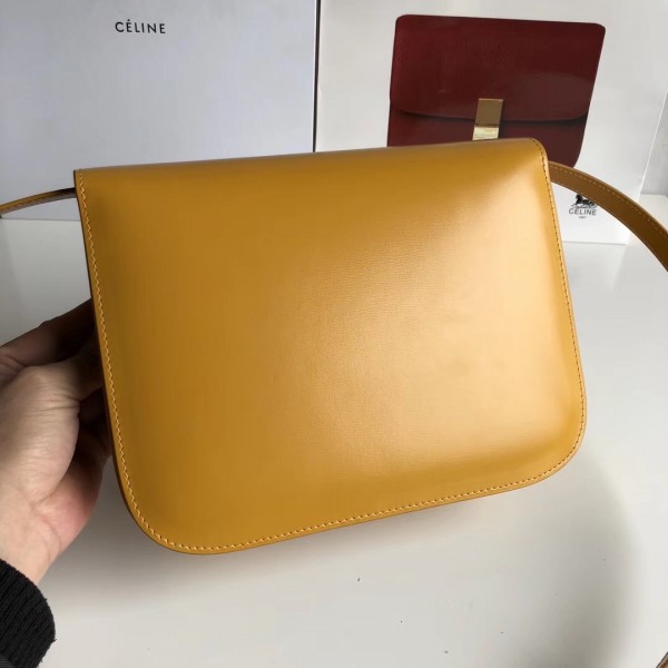 Celine Medium Classic Box Bag In Icre Box Calfskin High