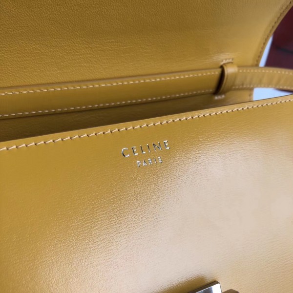 Celine Medium Classic Box Bag In Icre Box Calfskin High