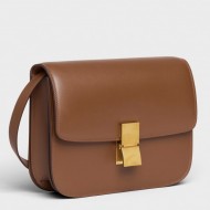 Celine Medium Classic Box Bag In Camel Box Calfskin High