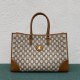 Celine Horizontal Cabas Bag With Brown Triomphe Embroidery High