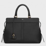 Celine Medium Cabas De France Bag In Black Leather High