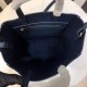 Celine Cabas Small Bag In Navy Blue Calfskin High