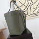 Celine Cabas Phantom Small Bag In Khaki Calfskin High