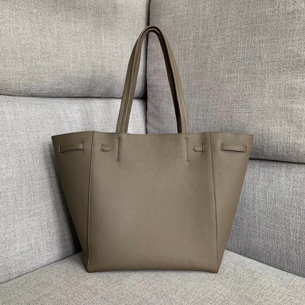 Celine Cabas Phantom Small Bag In Taupe Calfskin High