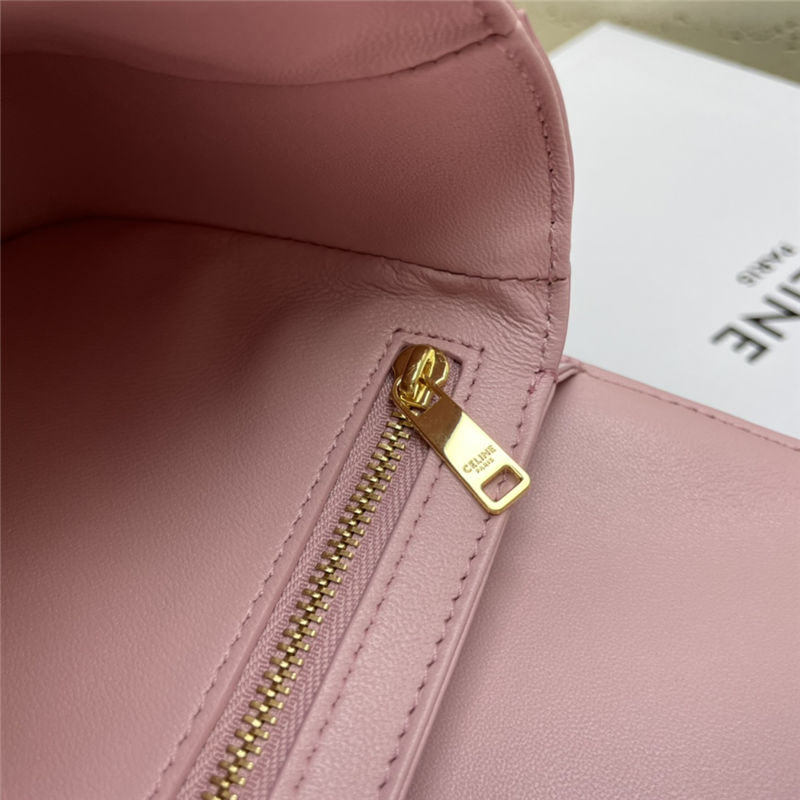 Celine Teen Triomphe Bag Shiny Calfskin Pink High