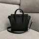 Celine Nano Luggage Bag In Black Calfskin High