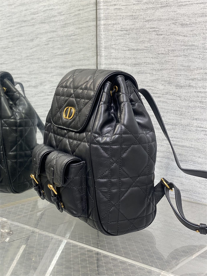 Dior CARO BACKPACK MEDIUM Macrocannage Lambskin High