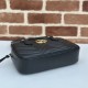 GG Marmont shoulder bag Leather Balck High