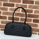 GG Marmont shoulder bag Leather Balck High