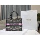 MEDIUM Dior BOOK TOTE Butterfly Around The World Embroidery High