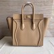 Celine Mini Luggage Bag In Dune Drummed Calfskin High