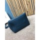 Celine Sangle Bucket Bag In Abyss Blue Grained Calfskin High