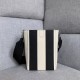 Celine Sangle Small Bucket Bag In Large Striped Textile High