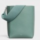 Celine Sangle Small Bucket Bag In Celadon Grained Calfskin High