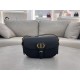 Dior BOBBY EAST-WEST BAG Grained Calfskin Black High