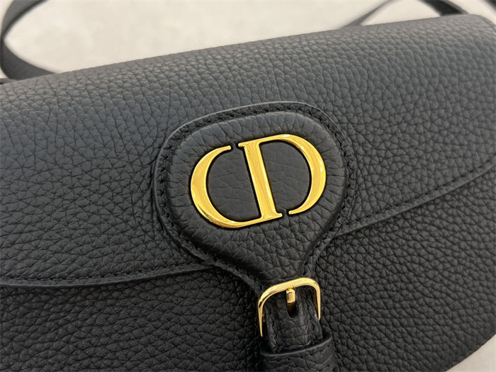 Dior BOBBY EAST-WEST BAG Grained Calfskin Black High