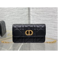 Dior MISS CARO POUCH WITH CHAIN Macrocannage Lambskin High