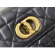 Dior MISS CARO POUCH WITH CHAIN Macrocannage Lambskin High