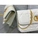 Dior MISS CARO POUCH WITH CHAIN Macrocannage Lambskin High