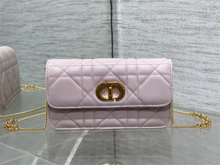 Dior MISS CARO POUCH WITH CHAIN Macrocannage Lambskin High