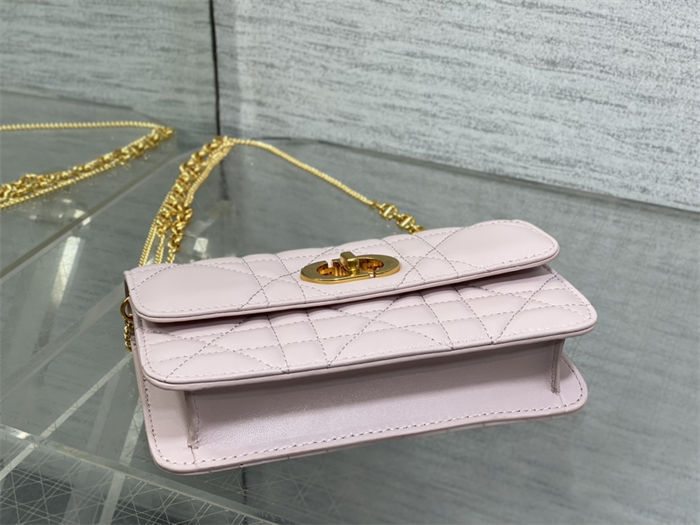 Dior MISS CARO POUCH WITH CHAIN Macrocannage Lambskin High