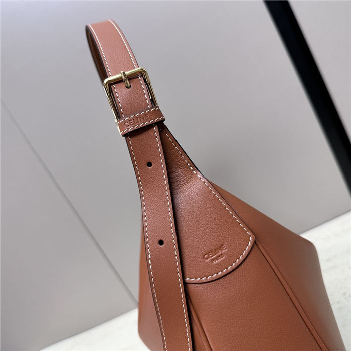 HELOISE CUIR TRIOMPHE BAG IN SUPPLE CALFSKIN Tan High