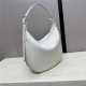 HELOISE CUIR TRIOMPHE BAG IN SUPPLE CALFSKIN White High