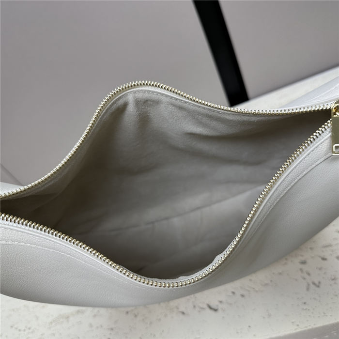 HELOISE CUIR TRIOMPHE BAG IN SUPPLE CALFSKIN White High