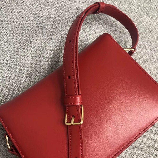 Celine Teen Triomphe Bag Shiny Calfskin Red High