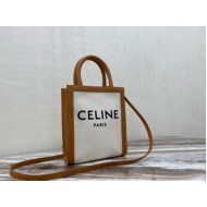 Mini Vertical Cabas Celine In Textile With Celine And Calfskin High