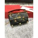 Valentino GARAVANI ROMAN STUD NAPPA CHAIN BAG Black High