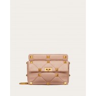 Valentino GARAVANI ROMAN STUD NAPPA CHAIN BAG Rose Cannelle High