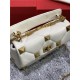 Valentino GARAVANI Small ROMAN STUD NAPPA CHAIN BAG White High