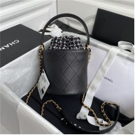 Chanel Small Drawstring Bag Black High