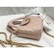 Chanel CLUTCH WITH CHAIN AP3435 Shiny Aged Calfskin & Gold-Tone Metal Nude High