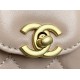 Chanel CLUTCH WITH CHAIN AP3435 Shiny Aged Calfskin & Gold-Tone Metal Nude High